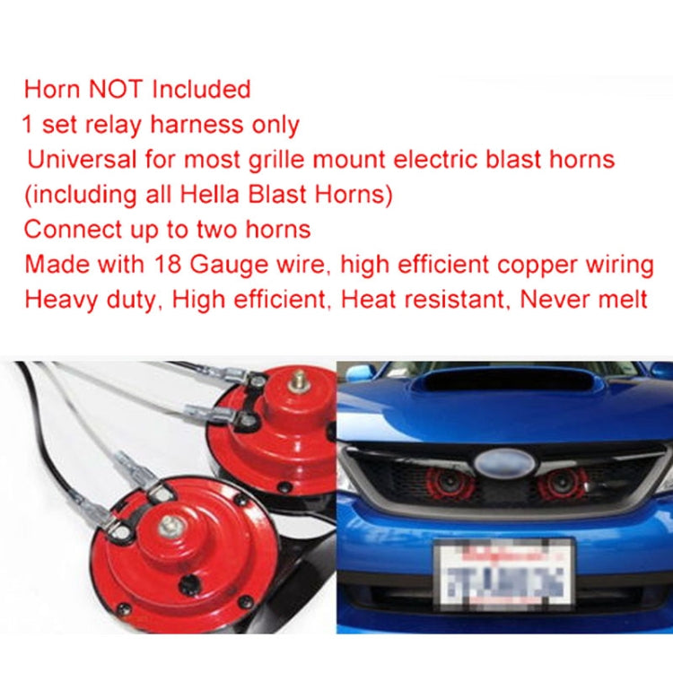 12V喇叭線束繼電器套件防爆喇叭適用於汽車卡車