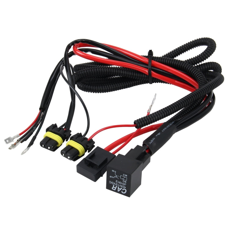 JD1912 DC12V 40A H1 HID氙氣燈繼電器線組