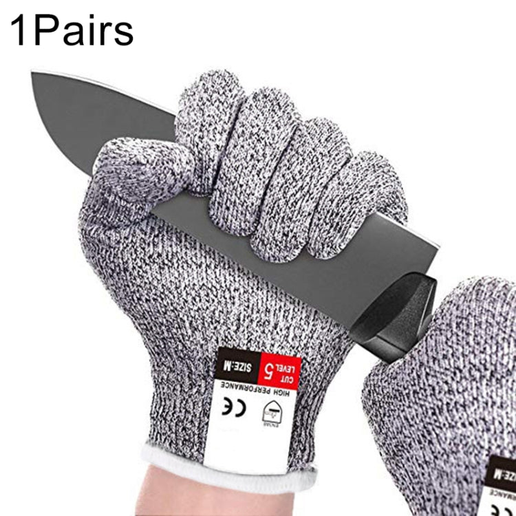 一對賣 HPPE食品級廚房防割手套5級防切割手套 Size: L
