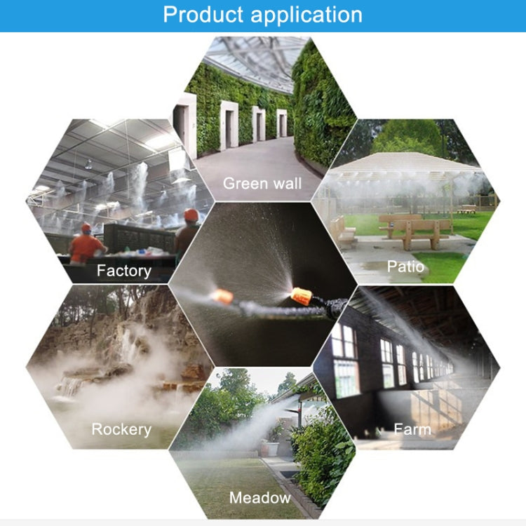 15m 霧化微噴頭套裝自動澆花器降溫噴霧噴頭噴灌系統農業設備