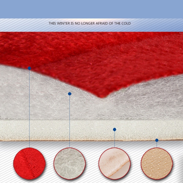 無靠背毛絨冬季座墊三件套 通用防滑保暖車墊