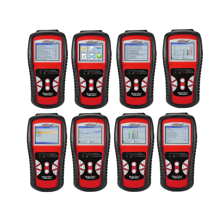 KONNWEI KW830型號 OBDII/CAN汽車診斷儀支持8種語言6種協議
