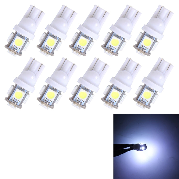 10個一賣 T10 色溫：5500K 5050-5smd LED 3W 汽車示寬燈 DC 12V