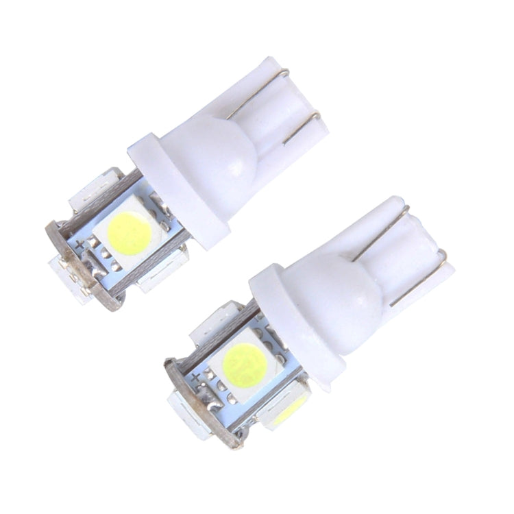 10個一賣 T10 色溫：5500K 5050-5smd LED 3W 汽車示寬燈 DC 12V