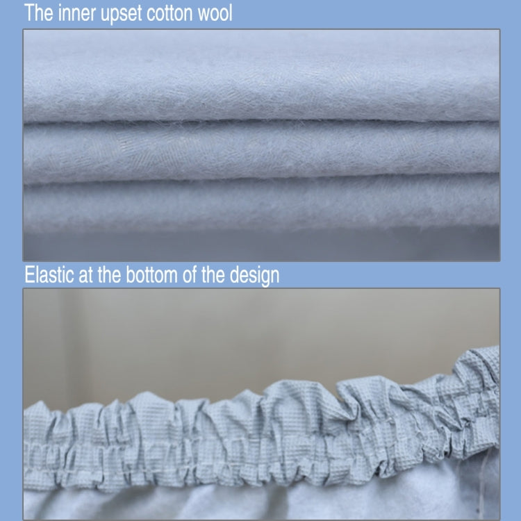 Outdoor Universal Anti-Dust Sunscreen Waterproof Electric Bike And Bike Aluminum Film Flocking Cover with Warning Strips, Fits Bike up to 1.7m(67 inch) in Length, L Size: 183x89x122cm, L: 183x89x122cm