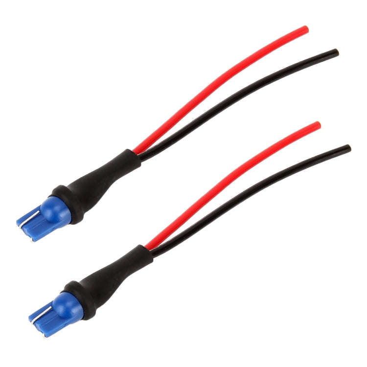 一對 T10 / W5W / 194 燈座公頭 帶線