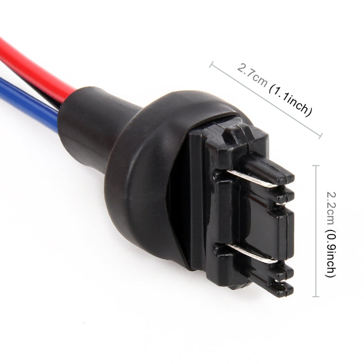 一對 T25 / 3157 燈座公頭 帶線