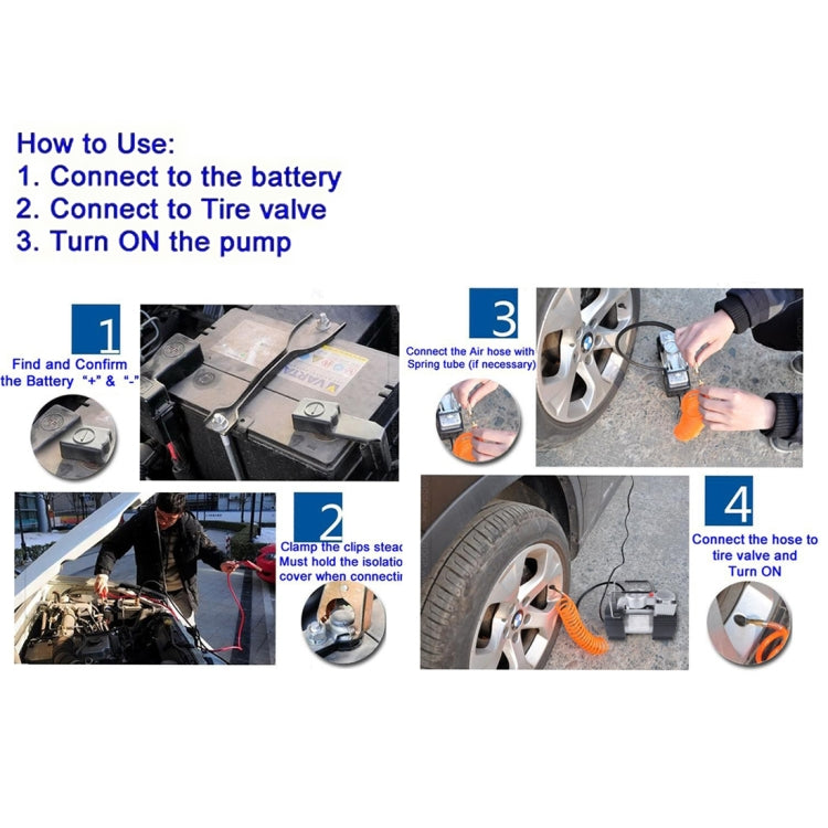 手提式汽車空氣壓縮機帶工作燈