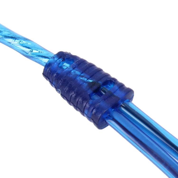 車載AV鋁製線材 母頭轉公頭 一分二 線長:26cm, 1 Female to 2 Male