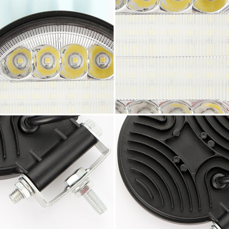 15W 4寸圓形防水工作燈 越野車工作燈 白光 聚光/泛光混合 工作電壓：DC 9-30V 2隻