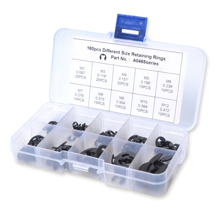 160件 汽車通用E型孔用卡簧