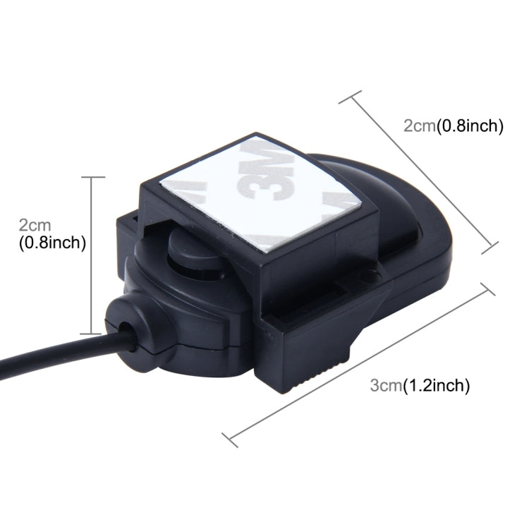 10個賣 車載3.5mm口徑迷你粘貼式麥克風， 線長2.1米