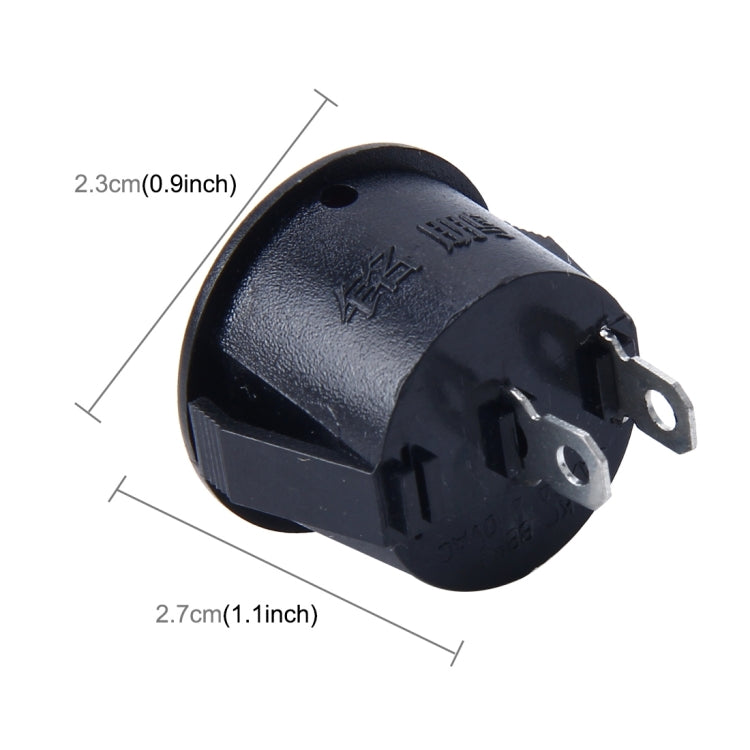 10個裝 汽車通用2插頭圓形開關