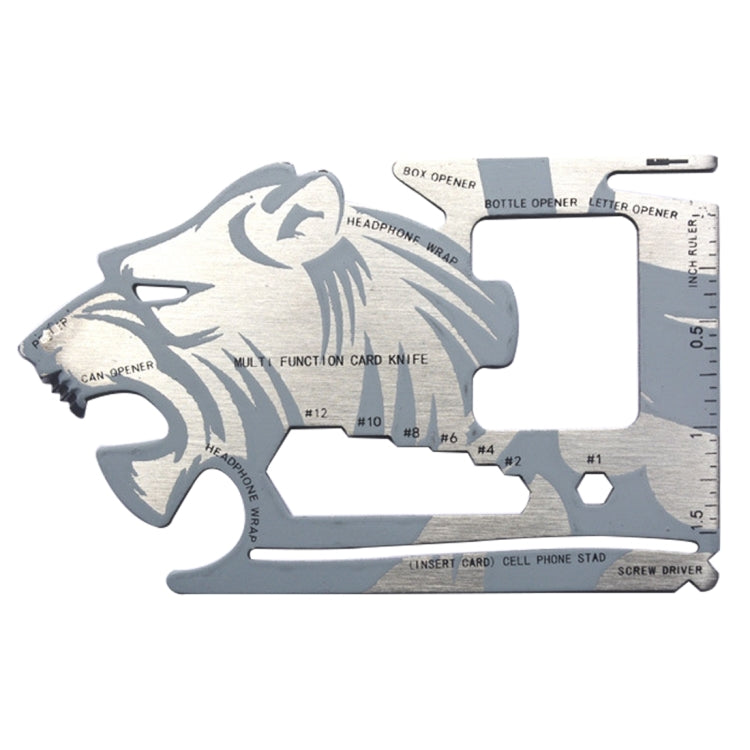 18合1 多功能不銹鋼戶外野營EDC口袋卡片工具 不銹鋼多功能卡片刀