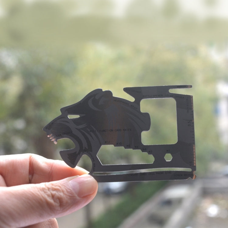 18合1 多功能不銹鋼戶外野營EDC口袋卡片工具 不銹鋼多功能卡片刀