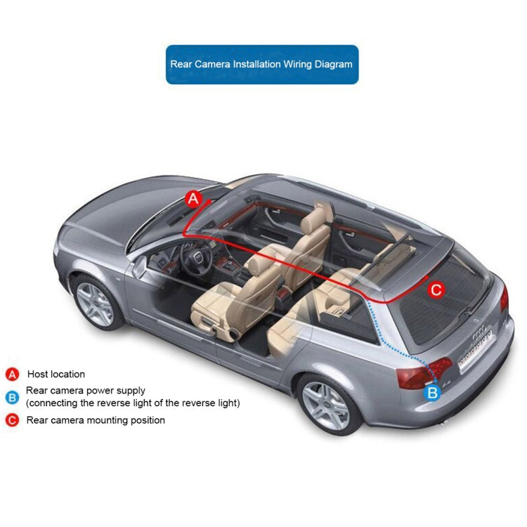 4英寸 三路高清1080P行車記錄儀 500萬像素 170度廣角夜視  支持夜視補光燈/倒車影像/TF卡/重力感應/移動偵測, 170 Degrees