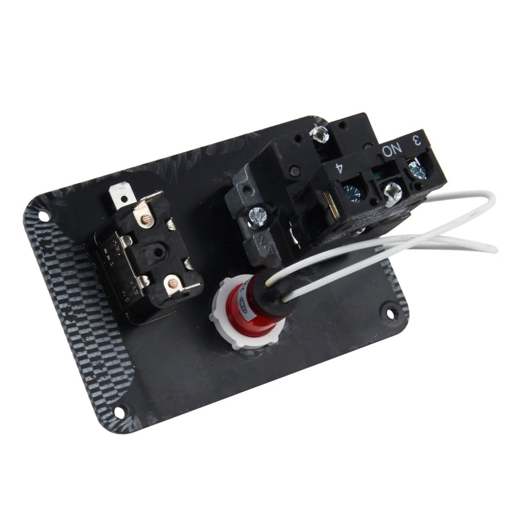 12V / 20A碳纖維點火開關面板發動機啟動按鈕汽車面板開關槓桿