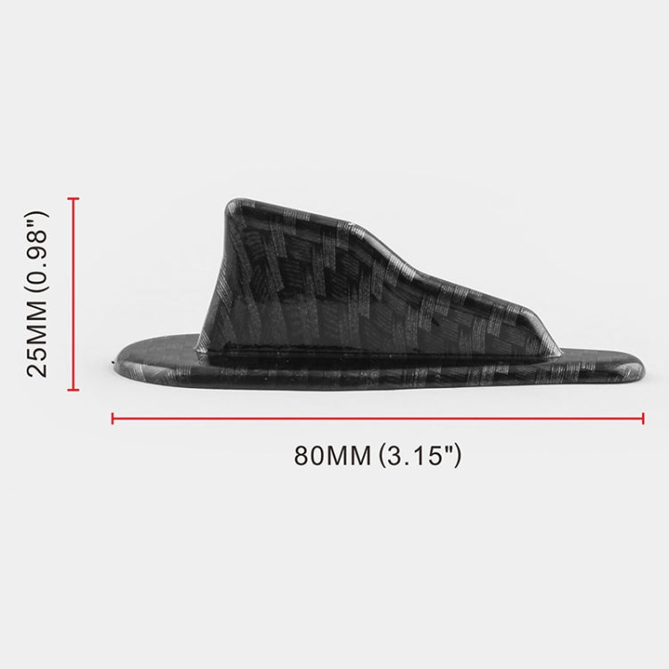 10 PCS 汽車通用碳纖鯊魚鰭車頂尾翼