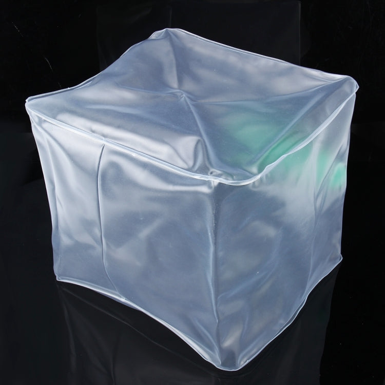 10升戶外透明PVC可摺疊水袋帶開關