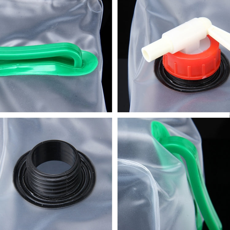 10升戶外透明PVC可摺疊水袋帶開關