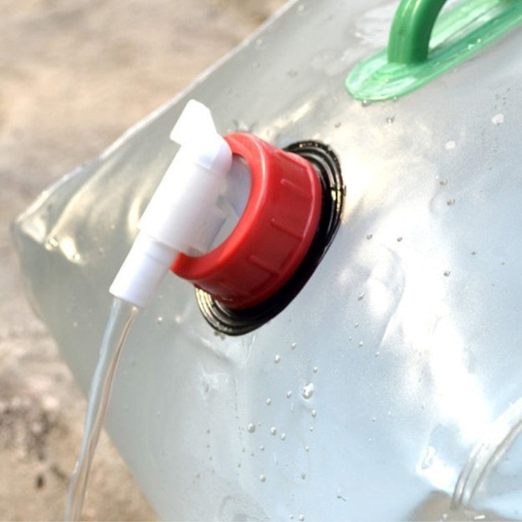 10升戶外透明PVC可摺疊水袋帶開關