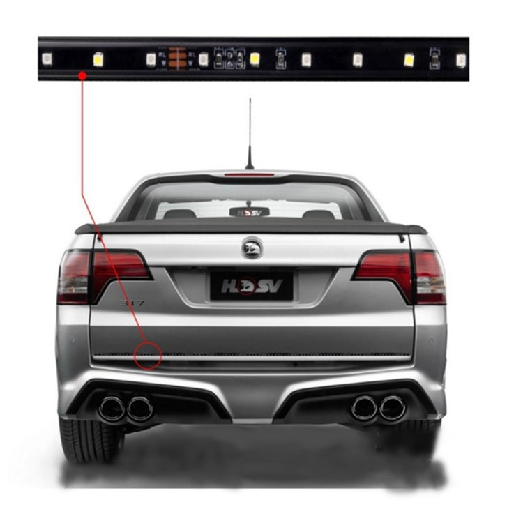 1.5米 功率/工作電壓：5W/12-24V 白光日行燈+紅光剎車燈帶80個2835LED燈珠