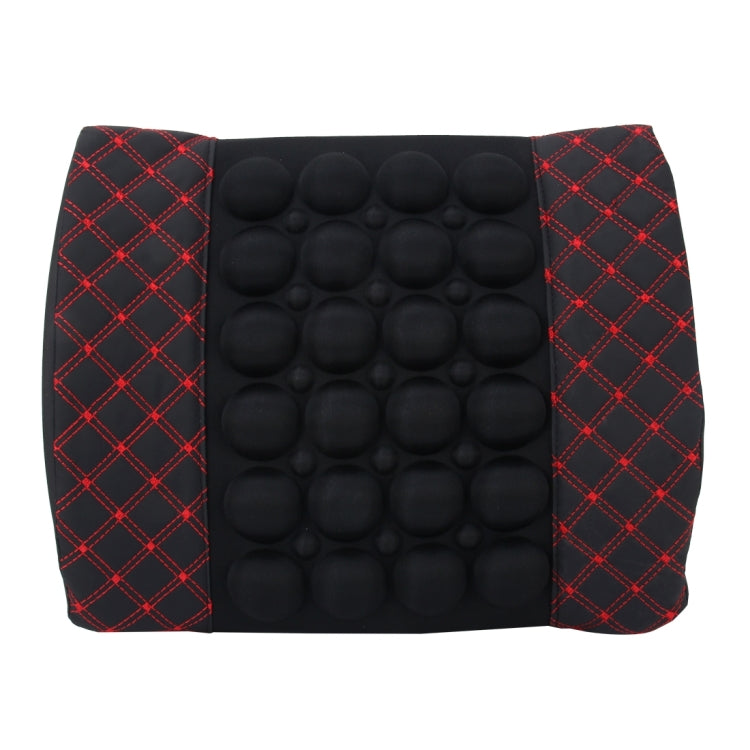 12V Four Season Chemical Fiber Wrapping Lumbar Seat Relaxation Waist Support Cushion for Car Office Family