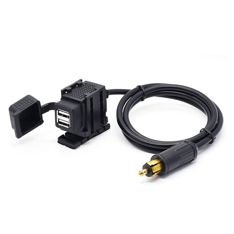 12-24V 2.1A 摩托車雙USB手機車載充電器，歐規
