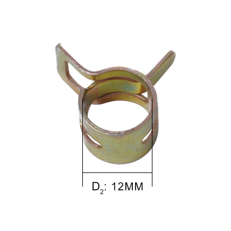 10件 12mm汽車水管油管喉箍