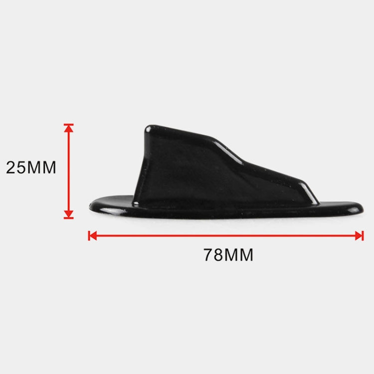 10 PCS Universal Car Black Shark Fin Diffuser Vortex Generator Roof Spoiler