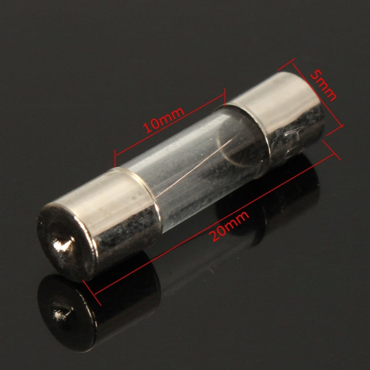 100 PCS 5 x 20mm玻璃保險絲管套裝