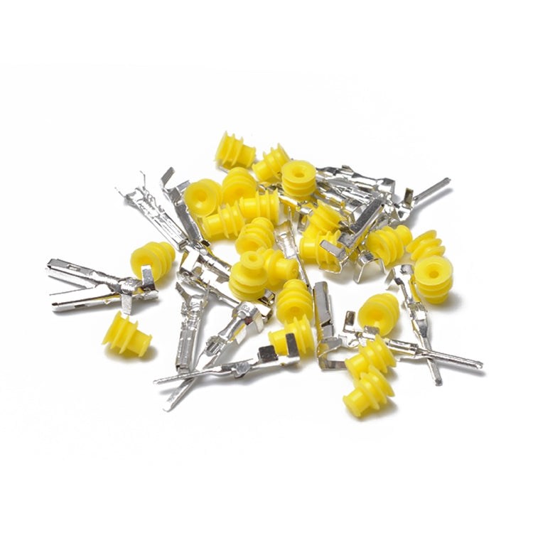 A0315 10套裝 6P-六孔1.5 汽車防水公母插頭 HID端子連接器 車用接插件