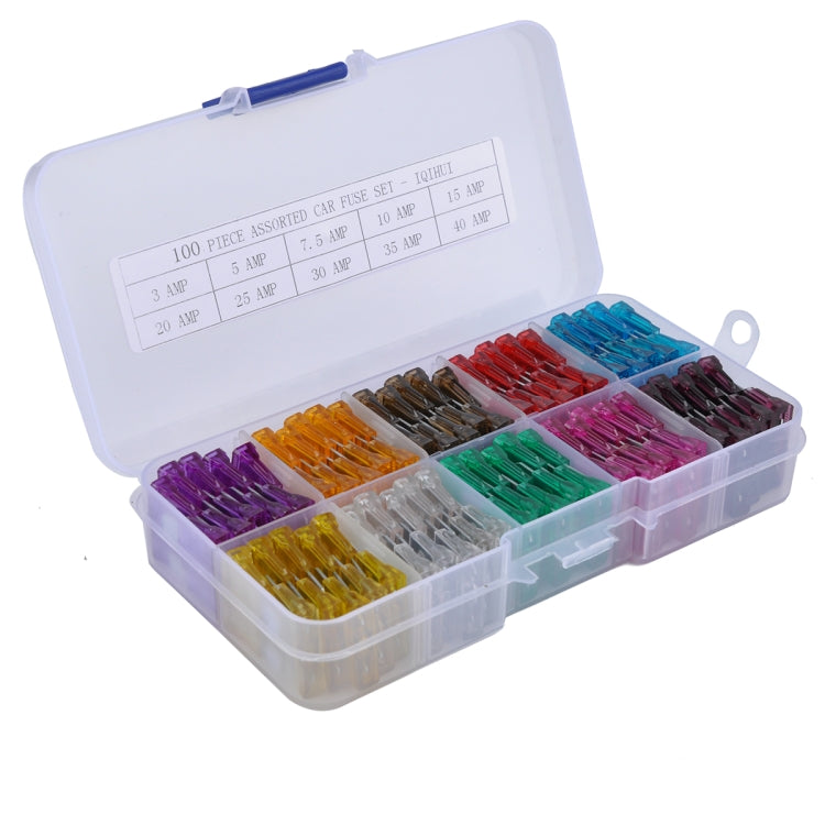 100片裝 汽車摩托車卡車保險絲套裝