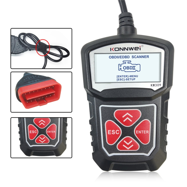 KONNWEI KW309 V309 V310 MS309 Code Reader OBD2 Scanner汽車故障掃描儀