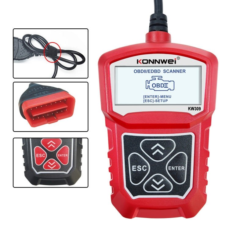 KONNWEI KW309 V309 V310 MS309 Code Reader OBD2 Scanner汽車故障掃描儀