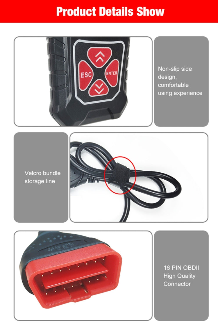 KONNWEI KW310 obd汽車故障檢測儀汽車診斷工具讀碼卡elm327 obd2