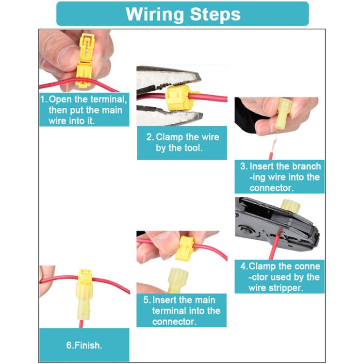 120合一 T型免破線快速接線端子 電線連接器 絕緣接頭接線器套裝