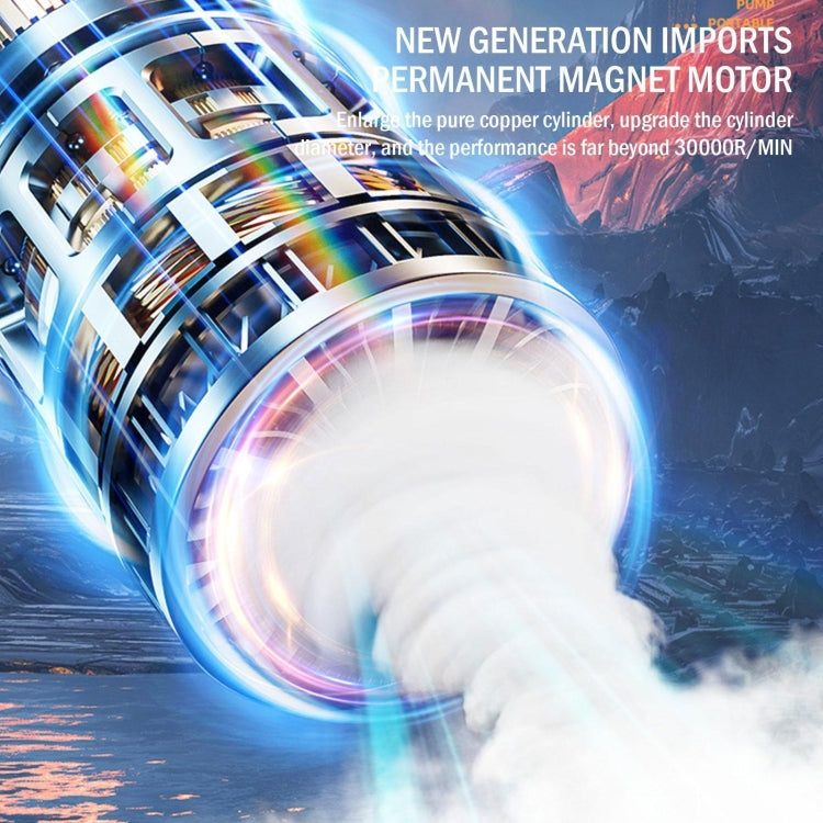 7.4V 有線便攜式車載輪胎充氣泵