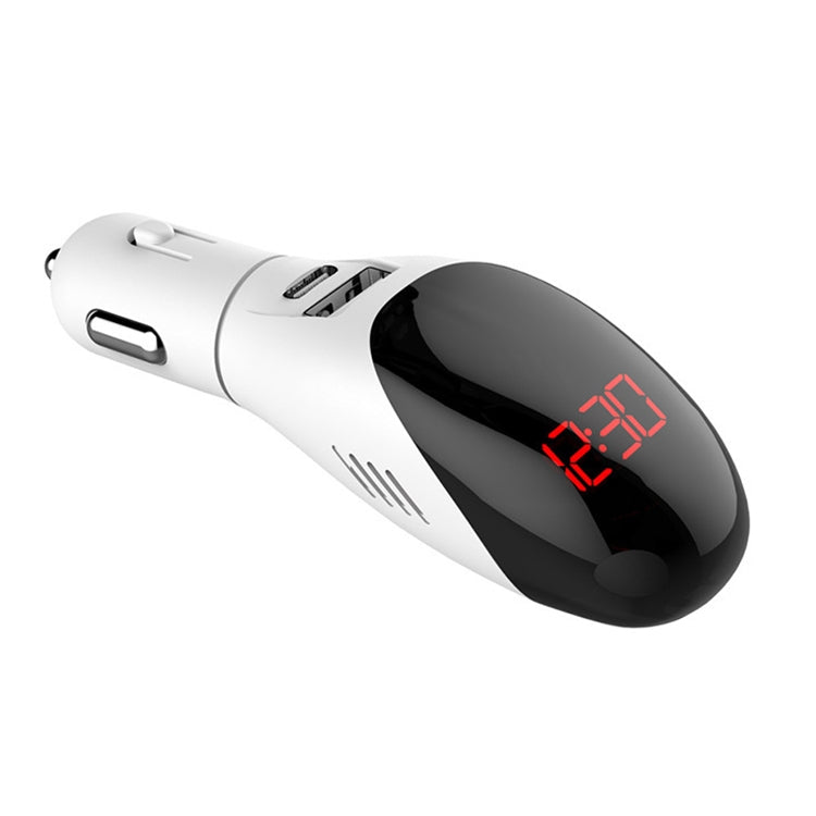 多功能除甲醛空氣凈化器 QC3.0車載手機充電器顯屏