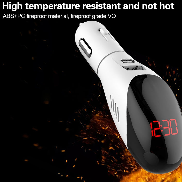 多功能除甲醛空氣凈化器 QC3.0車載手機充電器顯屏