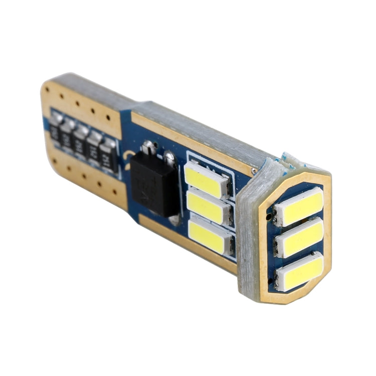10 PCS T10 DC12V / 1.7W / 6000K / 110LM 示寬燈 帶9顆4014燈珠, 帶解碼