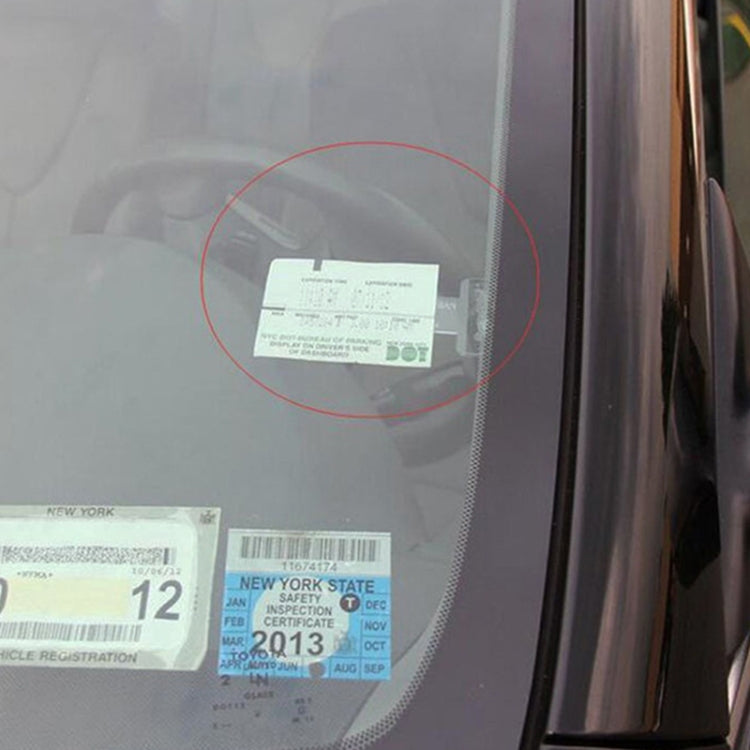 10 PCS 汽車塑料票據夾 停車計時汽車票夾