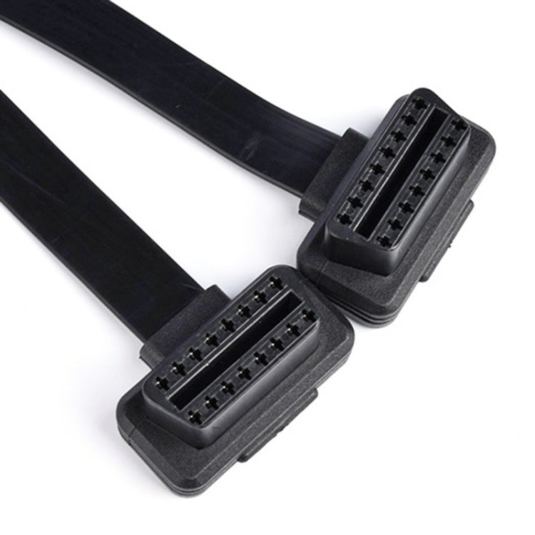 16PIN 汽車一拖二彎頭OBD2延長線拓展線