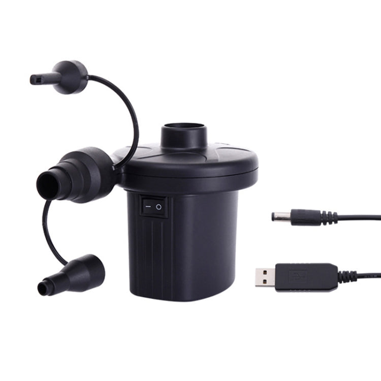 車載便攜式多功能充氣泵 兩用電動USB蓄電充氣泵