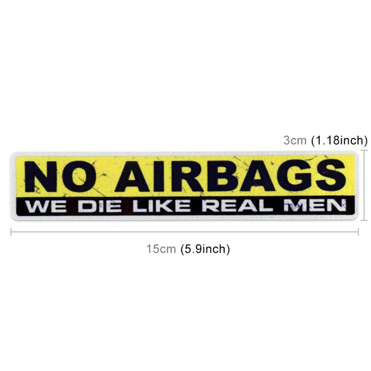 10 PCS NO AIRBAGS字車貼 車載隨意裝飾貼