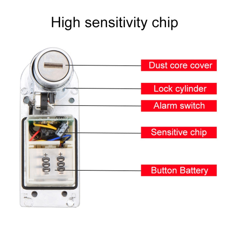 8307 摩托車/自行車防盜鎖 報警碟剎鎖 帶線和包  , 8307 (Bronze), 8307 (Silver)