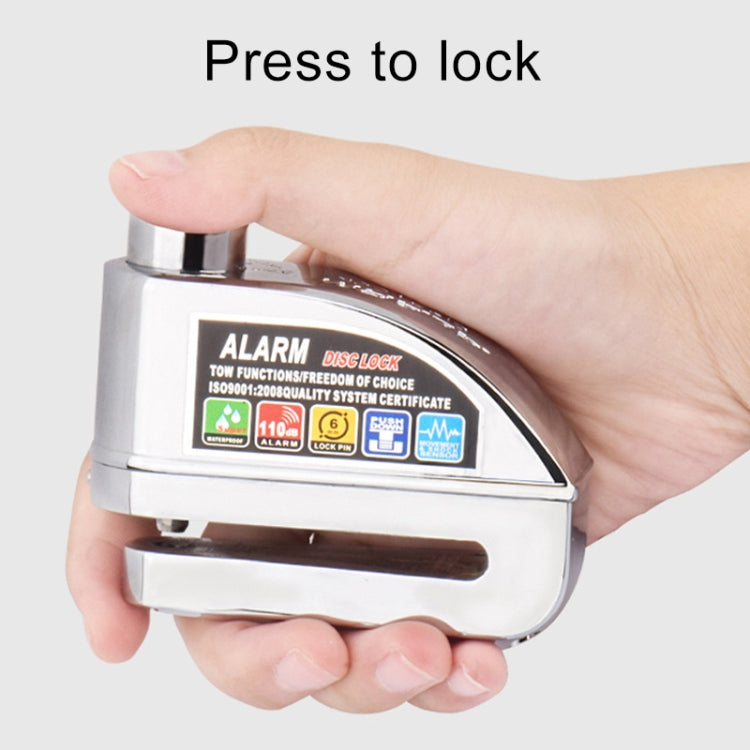 8307 摩托車/自行車防盜鎖 報警碟剎鎖 帶線和包  , 8307 (Bronze), 8307 (Silver)