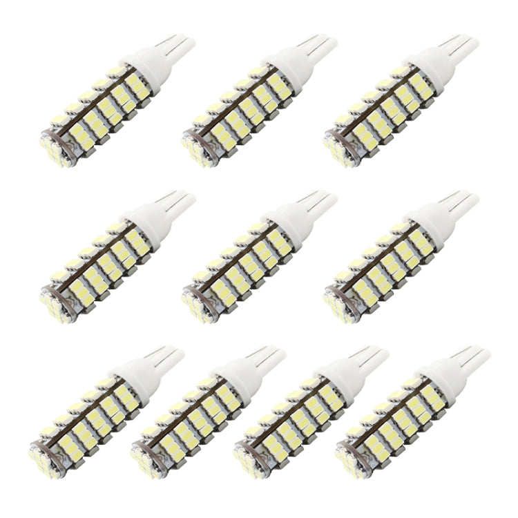 10 PCS T10 DC12V/1.5W/6500K/75LM 汽車LED示寬燈 閱讀燈 68顆SMD-3020燈珠