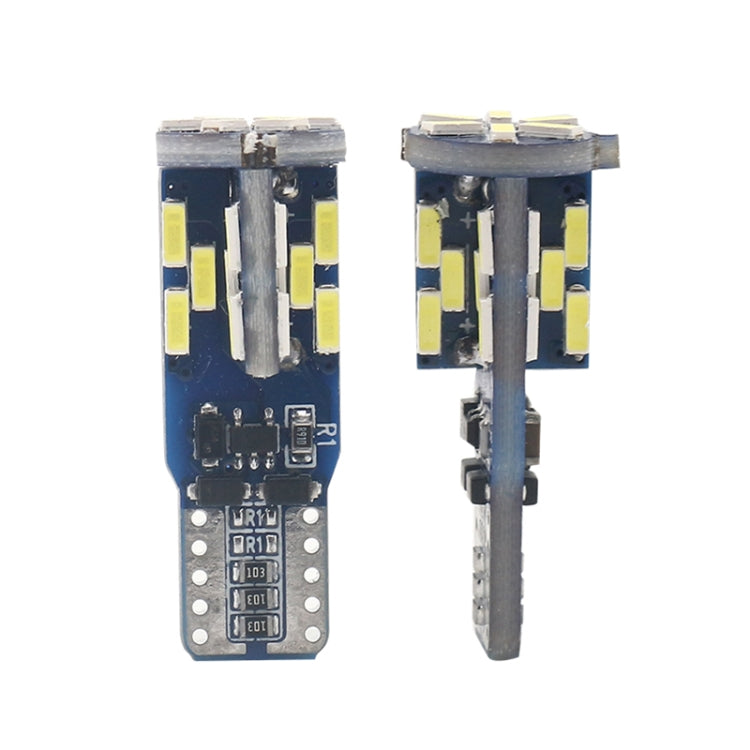 10 PCS T10 DC12V / 3W / 6000K / 180LM 汽車Canbus解碼LED示寬燈 30顆SMD-4041燈珠