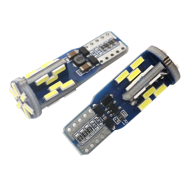 10 PCS T10 DC12V / 3W / 6000K / 180LM 汽車Canbus解碼LED示寬燈 30顆SMD-4041燈珠